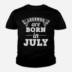 Legenden Sind Im Juli Geschenk Geboren Kinder T-Shirt