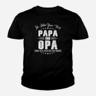 Liebevoller Papa und Opa Schwarzes Herren Kinder Tshirt, Rock Motiv