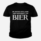Lustiges Bier-Slogan Kinder Tshirt, Heutige Laune durch Bier Gesponsert