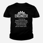 Lustiges Ingenieur Definition Humor Kinder Tshirt - Schwarz