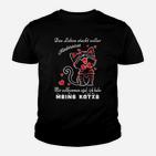 Lustiges Katzenliebhaber Kinder Tshirt: Leben voller Hindernisse, habe meine Katze