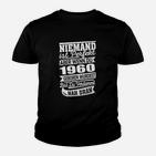 Lustiges Kinder Tshirt Jahrgang 1960 Schwarz, Fast Perfekt Geburtstagsgeschenk