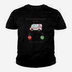 Lustiges Rettungsdienst Kinder Tshirt mit Krankenwagen & Telefon Motiv