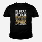 Lustiges September Mädchen Kinder Tshirt, Verrückte Warnung Sprüche Tee