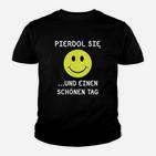 Lustiges Smiley-Gesicht Kinder Tshirt mit frechem Text, provokatives Spruch-Kinder Tshirt