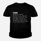 Lustiges TUINER Definitionsshirt für Autoenthusiasten, Automobil Humor Tee Kinder Tshirt