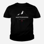 Matterhorn Schweiz Berge Bergsteigen Wandern Kinder T-Shirt