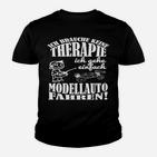 Modellauto-Fan Kinder Tshirt Therapie-Ersatz, Hobby-Tee - Schwarz