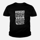 Niemand ist Perfekt 1958 Geburtstags Kinder Tshirt, Jahrgang Tee