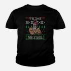 Nordic Swole Santa Weihnachts-Workout Kinder Tshirt, Weihnachten Motiv