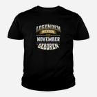 November Geburtstagsgeschenk Geburtstag Kinder T-Shirt