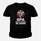 OPA Mann Mythos Legende Kinder Tshirt, Schwarzes Herren-Tee