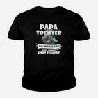 Papa und Tochter Herz-zu-Herz Kinder Tshirt, Familienbande Design