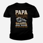 Papa und Tochter Stärke Liebe Motiv Kinder Tshirt, Familienbindung Tee