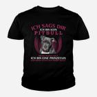 Pitbull Prinzessin Nur Online Kinder T-Shirt