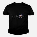 Pulsschlag Herzfrequenz EKG Kinder Tshirt, Comicfigur Design