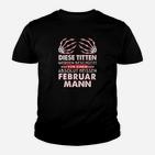 Schutz durch Februar Mann Kinder Tshirt, Held Geburtstags Design