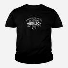 Schwarzes Kinder Tshirt Ich flirte nicht, so nett - Witziges Spruch-Kinder Tshirt