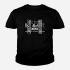 Schwarzes Kinder Tshirt mit Das ist ein Hoppe Ding, Lustiges Spruch-Kinder Tshirt