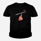 Schwarzes Kinder Tshirt mit Hashtag und Finger-Emoji, Trendiges Design