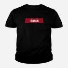 Schwarzes Kinder Tshirt mit iBIMS-Logo, Trendiges Tee für Technikfans
