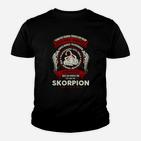 Schwarzes Kinder Tshirt Skorpion Motiv, Totenkopf mit Flügeln Design