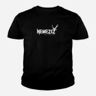 Schwarzes Nemeziz Kinder Tshirt mit Astronauten-Design, Weltraum-Themen Tee