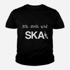 Schwarzes Ska-Musik-Fan Kinder Tshirt Ich steh auf SKA, Band-Fanartikel
