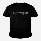 Schweißer Camouflage Text Design Schwarzes Kinder Tshirt für Handwerker