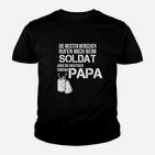 Soldat und Papa Militär Themen-Kinder Tshirt, Geschenk für Vatertag