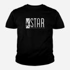 Star Laboratories Herren Grafik-Kinder Tshirt in Schwarz, Flash Fans Design