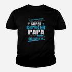 Super Cooler Papa Schwarzes Kinder Tshirt, Lustiges Oberteil für Vatertag