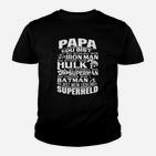 Superheld Papa Kinder Tshirt, Herren Vatertag Aufdruck