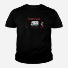 Tagsplan Wein Camping Auto Kinder T-Shirt