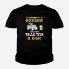 Traktor & Bier Motiv Kinder Tshirt – Ideal für Landwirte, Bierfans