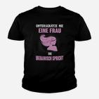 Ukrainisch Sprechende Frau Kinder Tshirt, Humorvolles Damen Tee