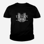 Urban Ding Schwarzes Kinder Tshirt mit Spruch, Streetwear Style