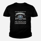 Vintage 1966 Legenden Geburtsjahrgang Kinder Tshirt, Retro Look