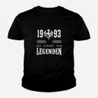 Vintage 1993 Geburtsjahr Legenden Kinder Tshirt, Retro Jahrgang Tee