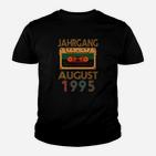 Vintage Kassettentape 1995 Geburtstag Kinder Tshirt, Retro Look für August
