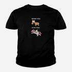 Vor Yoga Nach Yoga Unicorn 3 Kinder T-Shirt