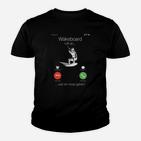 Wakeboard-Enthusiasten Lustiges Kinder Tshirt, Telefonanruf Motiv