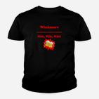 Winimore Schwarzes Kinder Tshirt mit Nah, Nah, Nah! Slogan & Comic-Explosion