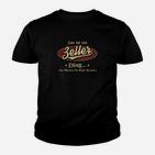 Zeller Ding Schwarzes Kinder Tshirt, Lustiges Motivspruch Tee