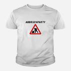 Abbruchparty Kinder Tshirt, Lustiges Baustellen Motiv Tee