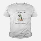 Badminton Therapie Herren Kinder Tshirt, Spruch Motiv Tee