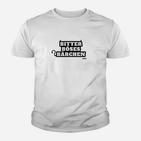 Bitter Böses Bärchen Herren Kinder Tshirt in Weiß, Lustiges Motiv-Kinder Tshirt