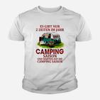 Camping-Liebhaber Kinder Tshirt mit Camping Saison und Warten Motiv