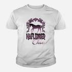 Haflinger Pferde Damen Kinder Tshirt, Stilvolles Chic Design