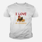 I Love My Chickens Kinder Tshirt mit Cartoon-Hühnern für Geflügelliebhaber